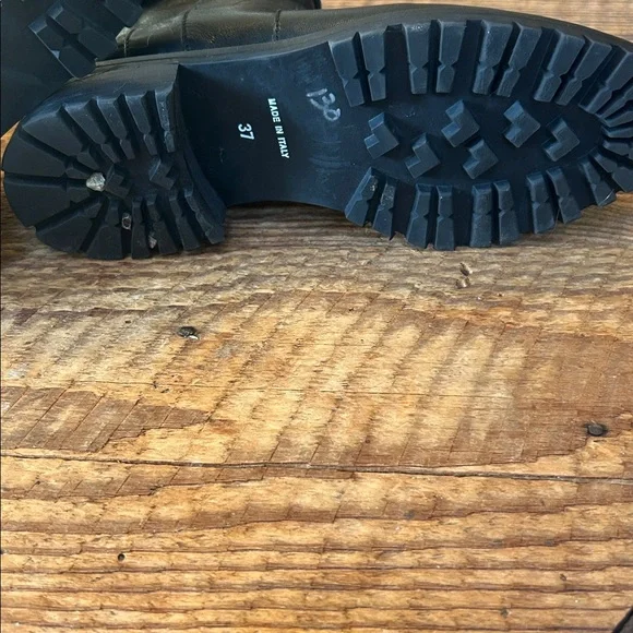 Fabianelli Black Leather double strap moto boot - Picture 6 of 8